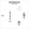 DNA Earrings Sterling Silver DNA Dangle Earring Science Earrings Music