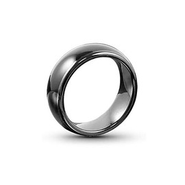 HECERE T5577 or UID chip RFID Black Ceramics Smart Finger rewrite Ring 125KHZ/13.56MHZ Wear for Men or Women (Programmed 125khz-20mm)