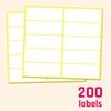 200 Pieces - White Sticky Labels Stickers for Writing, 70