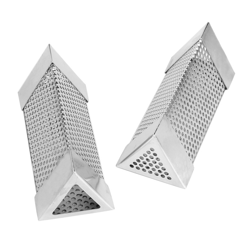 2Pcs BBQ Grill Smoker Tube Mesh Tube Pellets Smoke Box
