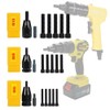 HIFESON Pneumatic Self-Locking Rivet Nut Gun Head(Replacement Mandrel Each 5pcs
