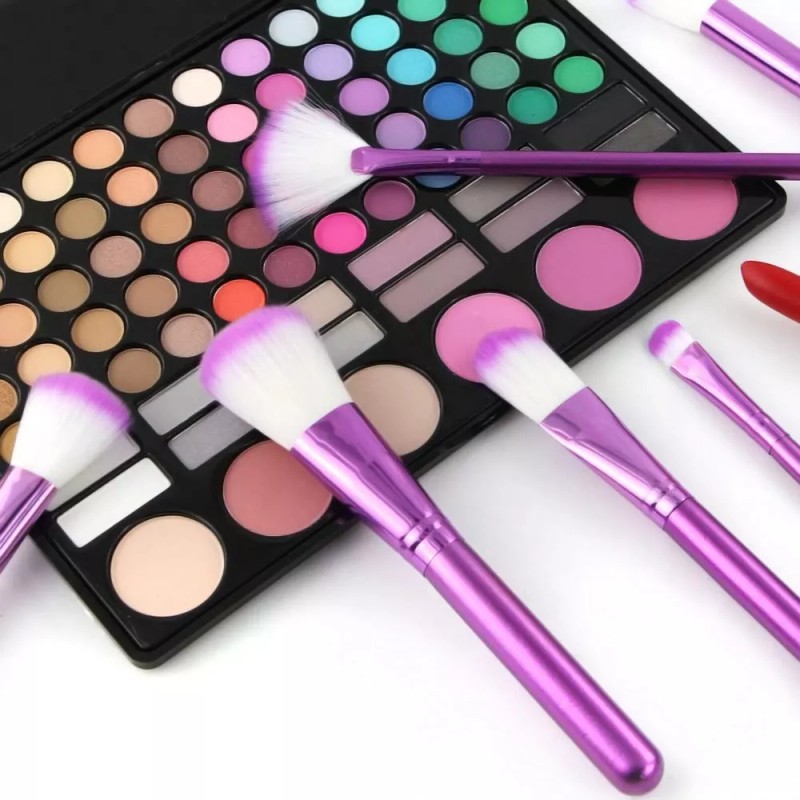 Bloomingboom Jugo De Brochas De Maquillaje Con Bolsa Morada, 22