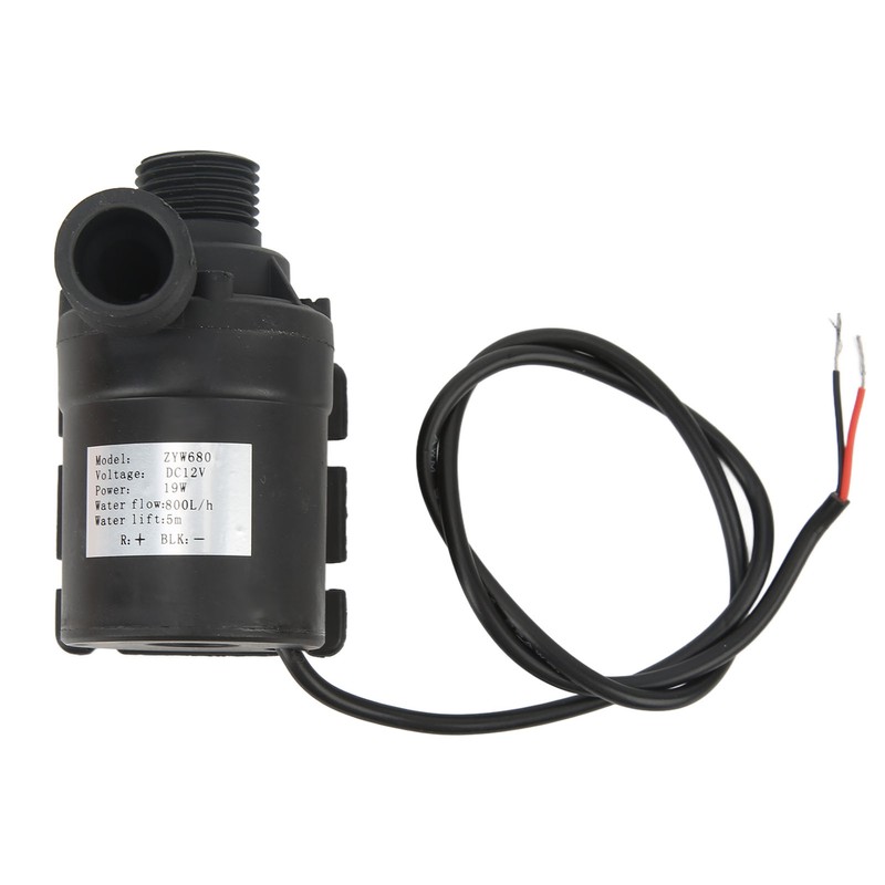 Brushless Water Pump DC12V 16.4ft Lift Height I68 Waterproof Low