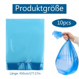 Katomi Nappy Bags, Pack of 10, Refill Cassettes for Nappy Bins, Odourless, Compatible with Various Nappy Pails, Environmentally Friendly, Large Capacity, Durable and Practical, for Clean and