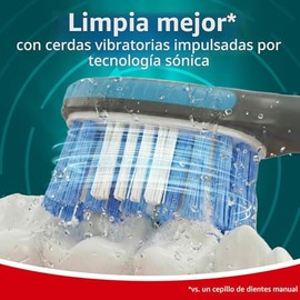 Colgate Total Advanced 360 Cepillo de Dientes Sónico con Punta de Hilo Dental, Pilas, 2 Unidades