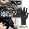S&G Black Nitrile Gloves Disposable Latex-Free Multipurpose Gloves for Cleaning,
