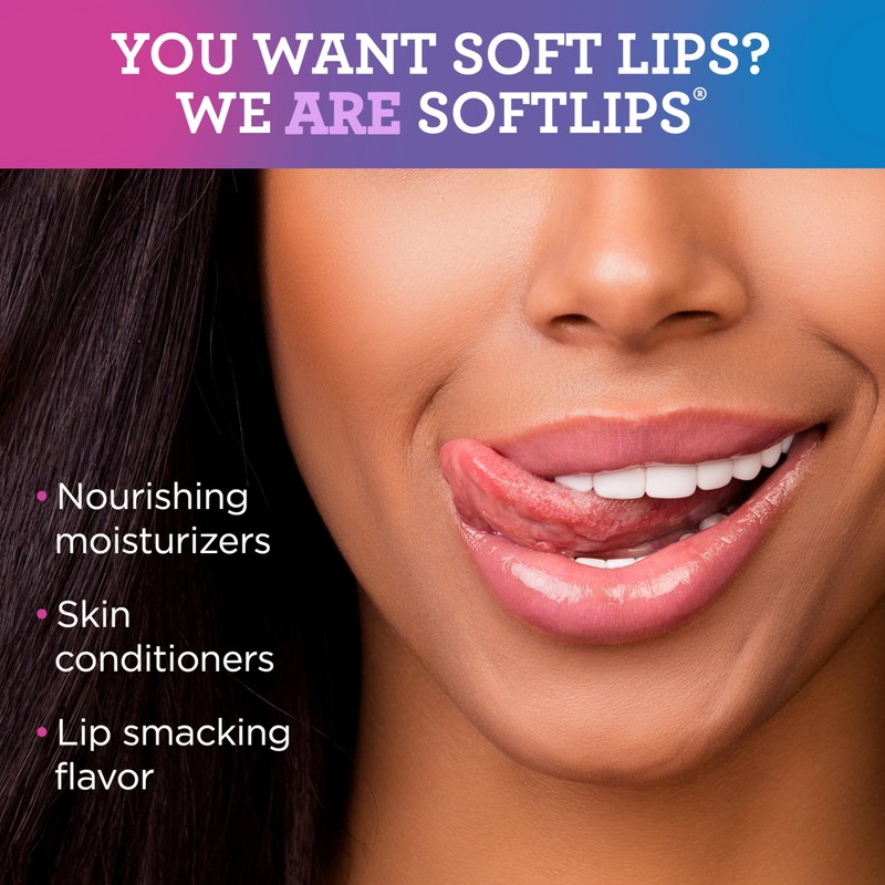 Softlips Daily Lip Moisturizer For Very Dry Lips, Multi-Flavored Lip