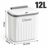 12L Hanging Kitchen Trash Can for Cabinet Doors – Space-Saving