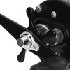 Round Baitcasting Reel #50 Black Left Conventional Reel for Catfish