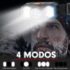 Importeek Lampara Linterna Led Minero Tactica Cabeza Recargable Usb