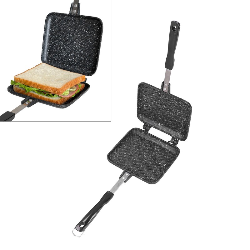 Sandwich Bread Pan Double Sided Frying Pan Non Stick Aluminum