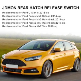 JDMON Rear Hatch Release Switch Replacement for Ford C-Max Focus Fiesta 2014 2015 2016 2017 2018 2019 2020-up Tailgate Trunk Handle Boot Open Button Replacement for F1EB-19B514-BE F1EB-19B514-BC