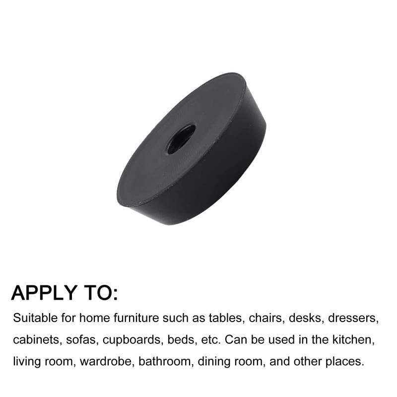 METALLIXITY Rubber Bumper Feet (18x5mm/0.71"x0.2") 10Pcs, Round Leg Pads Floor