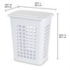 Sterilite 4-Pack LiftTop, Laundry Hamper for Clothes, Tall and Rectangular