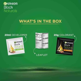 Garnier Black Naturals Oil-enriched Cream Color Almond Oil + Black Tea Extract 20ml+20g