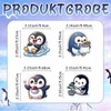 Pack of 100 Penguin Stickers Set, Waterproof PVC Cartoon Animal