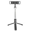 Tripod Selfie Stick with Light Mobile Phone Wireless Bluetooth Foldable