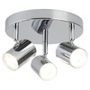 Searchlight 3173CC Rollo Three Light Ceiling Spotlight in Chrome