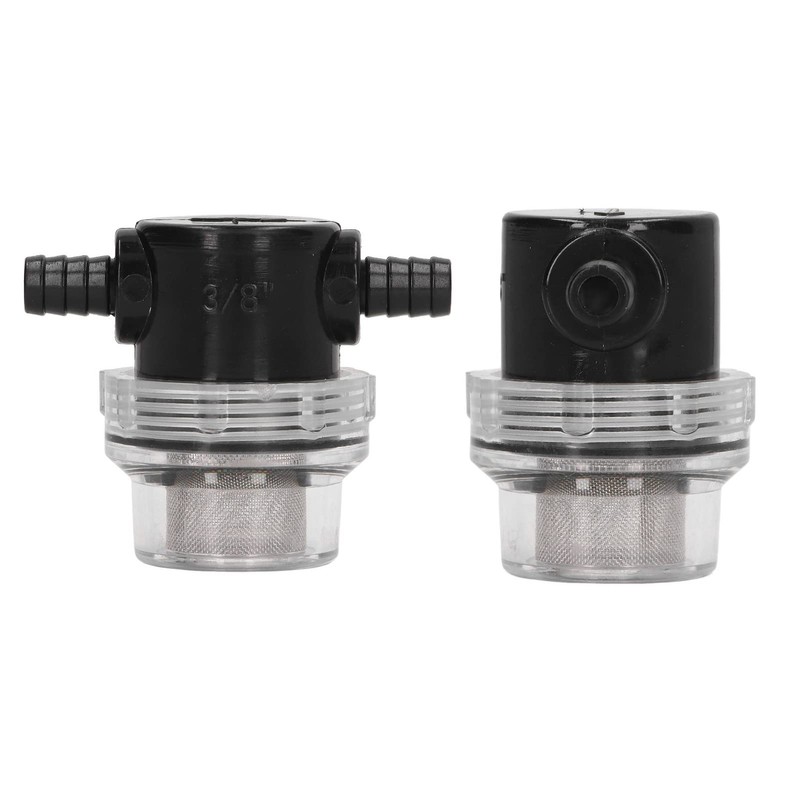 Grcfumo Water Pump Strainer Filter, 3/8 Inch Hose Barb Inline