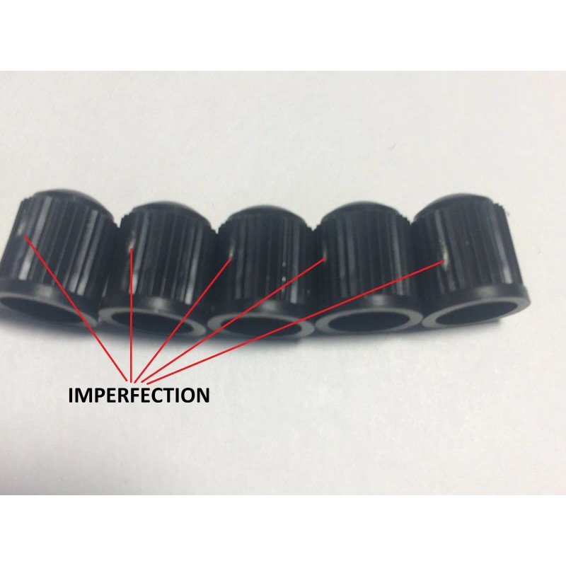 Unbranded TIRE VALVE STEM CAPS W/ RUBBER RING 50 Cosmetic