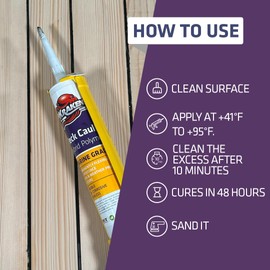 Kraken Bond Black Marine Sealant - (1x9.8 Fl. Oz) UV Resistant Marine Grade Caulk for Boat Maintenance and All Weather Conditions, 12 Pack