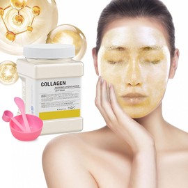 Mascarilla De Gelatina En Polvo Para Faciales Profesional - Colágeno Reafirmante E Hidratante Mascarilla Facial Cuidado De La Piel, Anti-Envejecimiento Desvanece Marcas De Acn