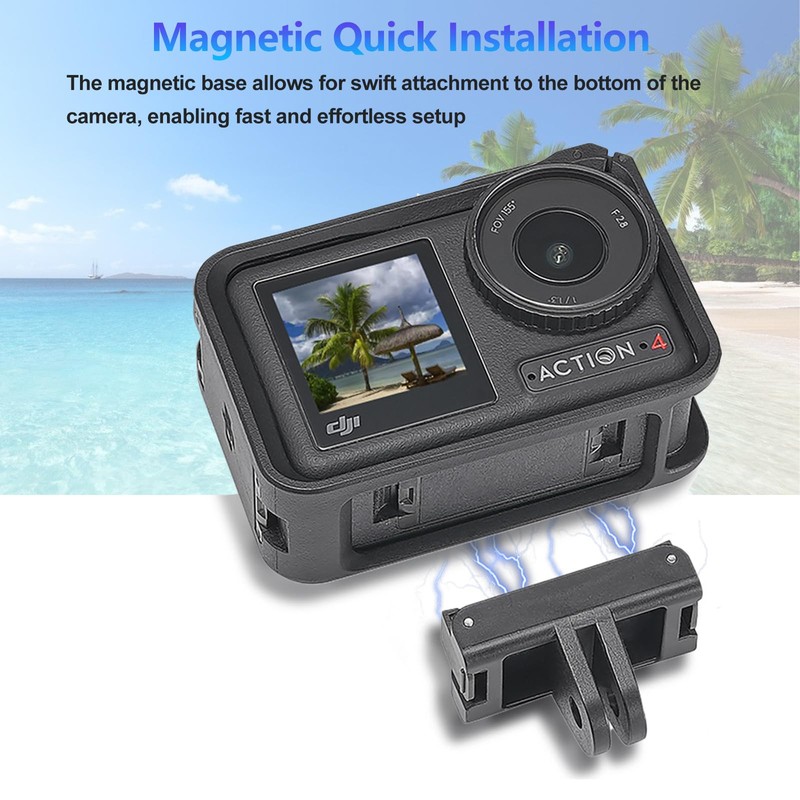 UnisonPet 2PCS Magnetic Action Quick Release Adapter Mount for DJI