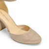 Women's Closed Toe Pumps, Gold Glitter, 37 EU