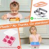 3-Pack Stainless Steel Snack & Lunch Containers for Kids &