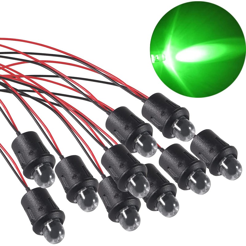ATNSINC 26pcs/Set DC 12V LED Diodes 10mm LED Light Lamp