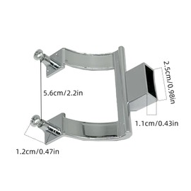 NICENEEDED Towel Bar Brackets Set, Stainless Steel Wall Mounted Bathroom Handles Replacement, Heavy Duty Hand Towel Holder 2 Towel Rack Bracket with 4 Screws for Shower Doors or Tub Enclosure