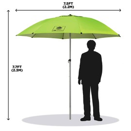 Ergodyne Ergodyne SHAX 6100 Lightweight Industrial Umbrella Lime, 84"