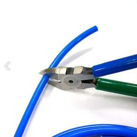 Nihon Kasen 22313000 Nippers for Colored Wires, Self-Play Tool, Size L, Green & Blue (For Wires such as Self-Playing, Stubborn and Other Wires) (1 Piece)