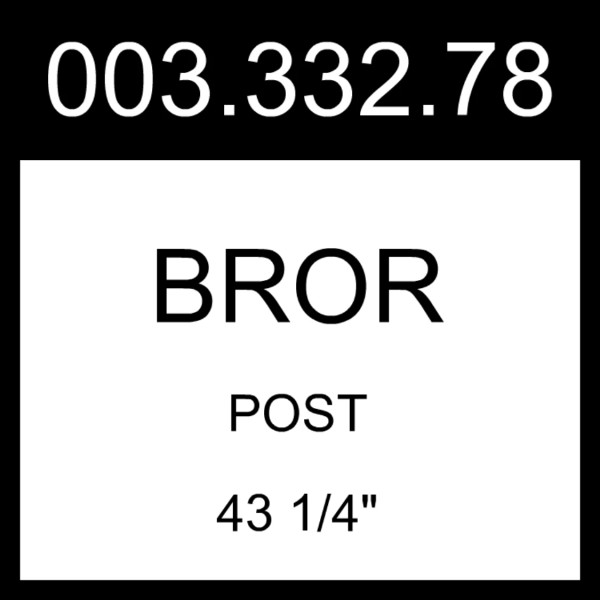 IKEA BROR Post Black 4 Pack 43 1/4" 003.332.78