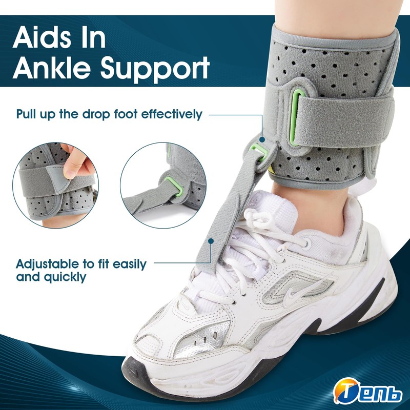 TENB Adjustable Drop Foot Brace Foot Up Afo Brace Unisex