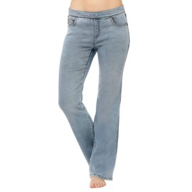 PajamaJeans Boot Cut for Women Jeans - Jeans Women, Arctic Distressed, LG