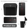 Accmor Car Trash Can with Lid, Mini Auto Dustbin Garbage