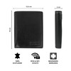MOKIES Men's Leather Wallet - Extra Sturdy Double Stitching -