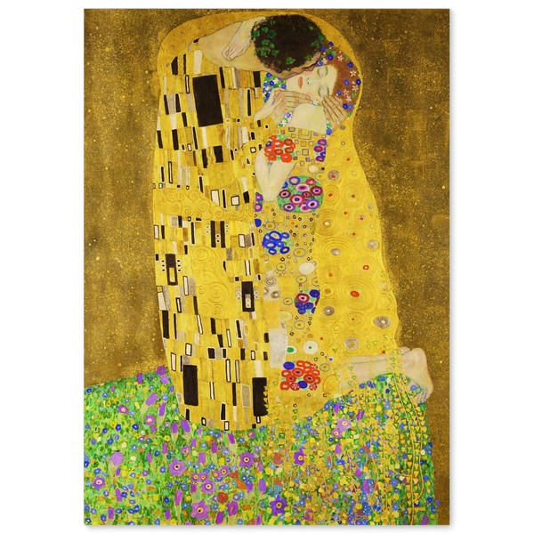 Poster Klimt Kiss (A4) A4 Size [Made in Japan] [Interior Wallpaper] Painting Art Poster (A4)