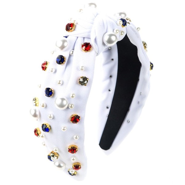 SLTXLNXH Rhinestone Pearls Headbands for Women - Women's Fashion Headband