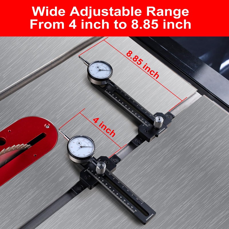 GOINGMAKE Table Saw Gauge Dia Indicator for Table Saw and