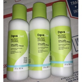 DevaCurl No-Poo Original Cleanser Conditioner 3 oz. Travel Size **3-Pack**