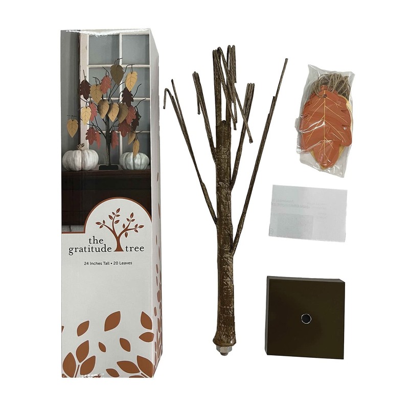 ProductWorks 24" Gratitude Tree with Leaves Kit Seasonal Holiday Décor