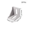sourcing map Inside Corner Bracket Gusset, 40mm x 40mm for
