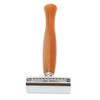 Long Handle Double Edge Safety Razor Zinc Alloy Resin Manual