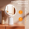 Auxmir Makeup Mirror with Lights, Double Sided 30X/1X Magnifying Mirror,
