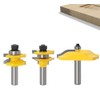 APLUS 3Pcs Tongue Groove Router Bits Set, 1/2" Shank Ogee