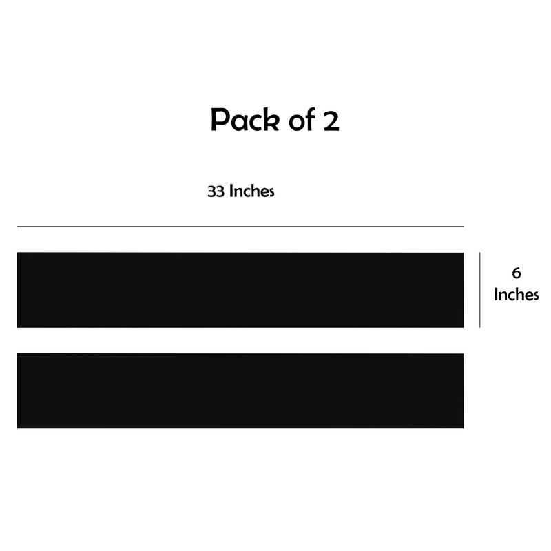 Rubber Bond Kick Plates (2 Pack) 6" x 33" -
