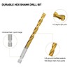 GMTOOLS 30 Pcs Titanium Impact Drill Bit Set, Hex Shank