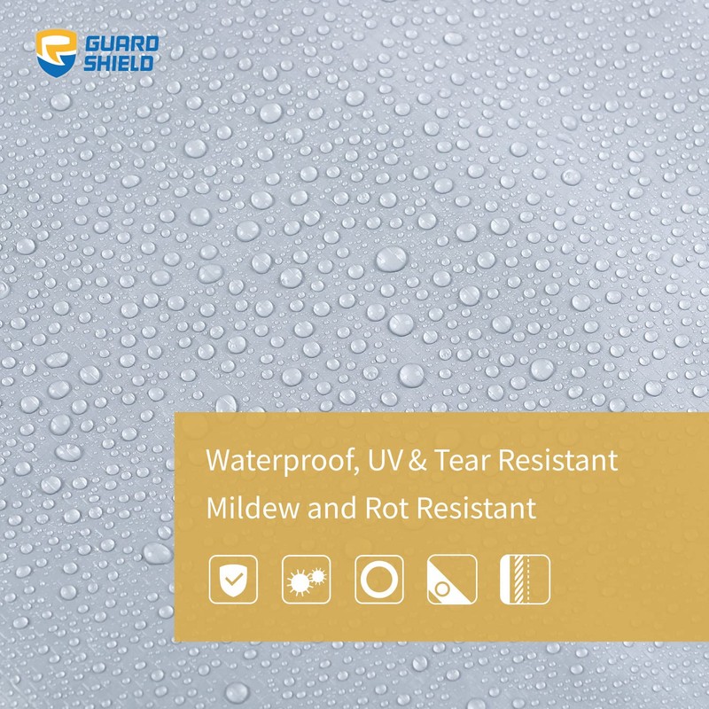 GUARD SHIELD Silver Tarp Waterproof 10x12 Feet Medium Duty All